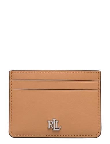 Lauren Ralph Lauren Leather Card Case Beige