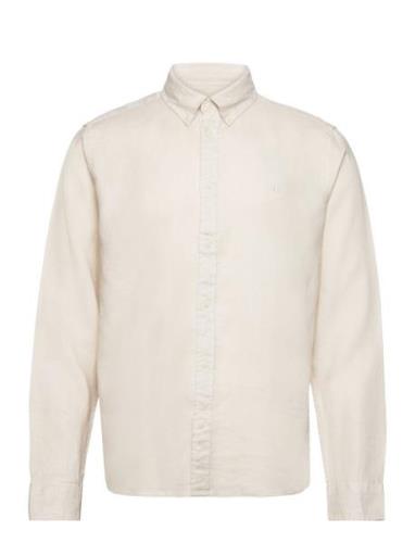 Les Deux Kristian Linen B.d. Shirt Kräm