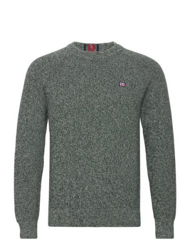 GANT D2. Twisted Cotton C-Neck Grön