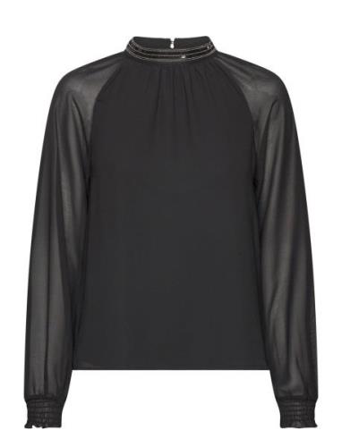 Vila Vianlis Halterneck L/S Top/Su Svart