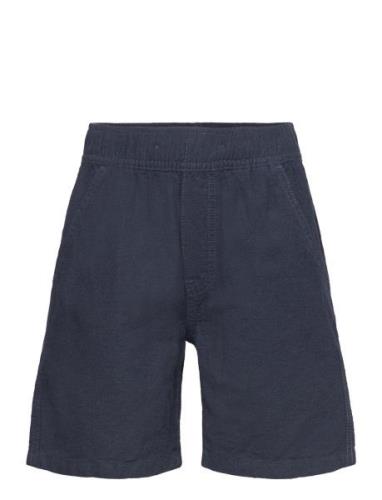 Lindex Shorts Linen Blend Marinblå