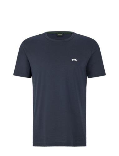 BOSS Tee Curved Blå