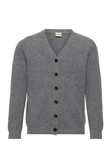 FUB Lambswool Cardigan Grå