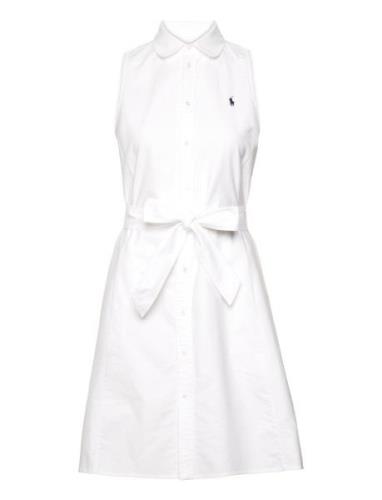 Polo Ralph Lauren Oxford Sleeveless Shirtdress Vit