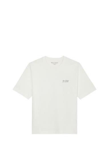 Marc O'Polo T-Shirts Short Sleeve Vit