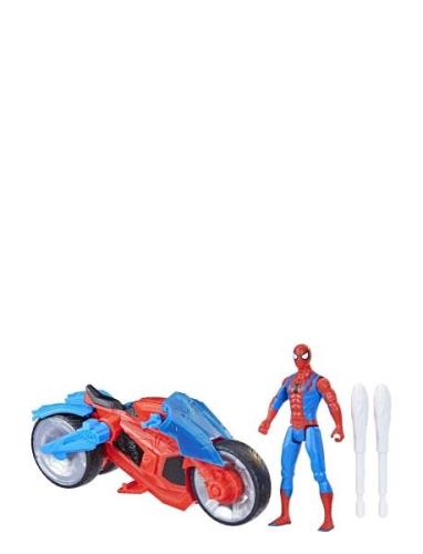 Marvel Marvel Spider-Man Spider-Man Web Blast Cycle Kids Playset With ...