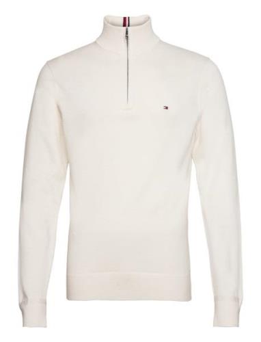 Tommy Hilfiger Pima Org Ctn Cashmere Zip Mock Vit