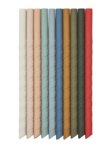 Timoti Straw 10-Pack Home Meal Time Multi/patterned Liewood