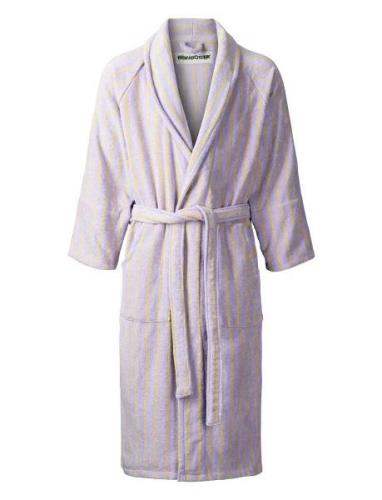 Bongusta Naram Bathrobe - Lilac & Neon Yellow Lila