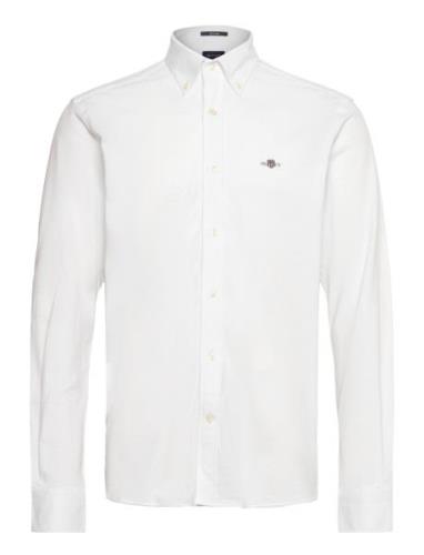 GANT Reg Jersey Pique Shirt Vit