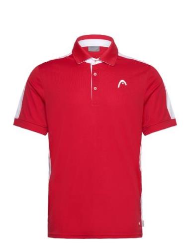 Head Slice Polo Shirt Men Röd