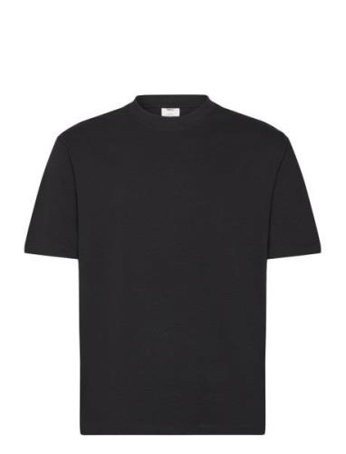 Mango Basic 100% Cotton Relaxed-Fit T-Shirt Svart