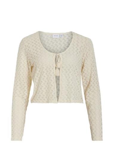 Vila Visolira O-Neck L/S Cardigan Beige