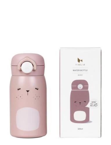 Water Bottle - Bunny - Small - Old Rose Home Meal Time Pink Fabelab