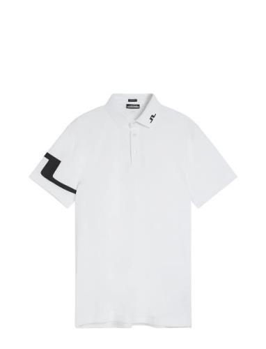 J. Lindeberg Heath Regular Fit Golf Polo Vit