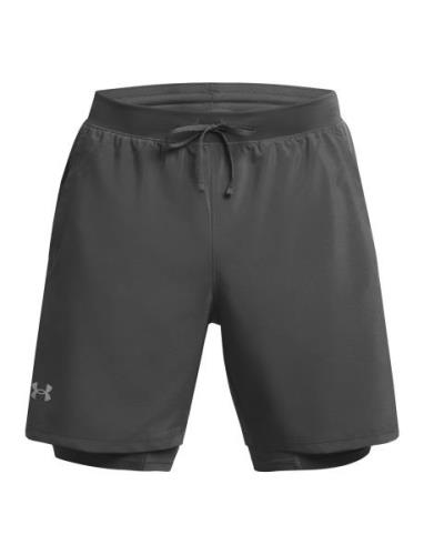 Under Armour Ua Launch 7'' 2-In-1 Shorts Grå