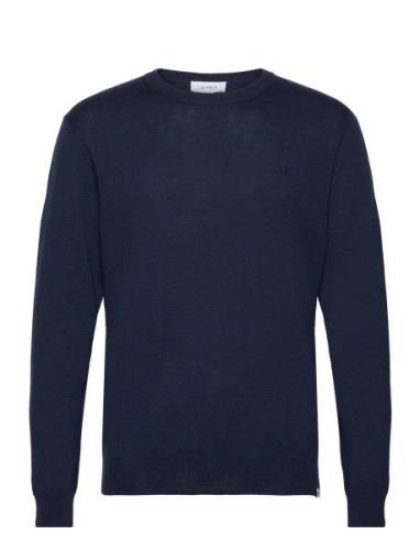 Les Deux Greyson Merino Knit Marinblå