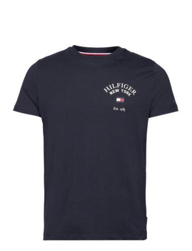 Tommy Hilfiger Arch Varsity Tee Marinblå