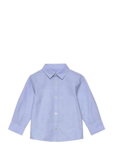 Mango Oxford Cotton Shirt Blå