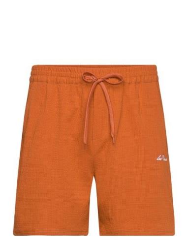 Les Deux Stan Seersucker Swim Shorts 2.0 Orange