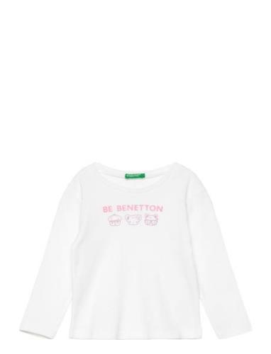 United Colors Of Benetton T-Shirt L/S Vit