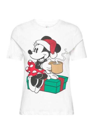 ONLY Onldisney Christmas S/S Top Box Jrs Vit