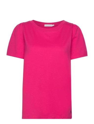 Coster Copenhagen T-Shirt With Pleats Rosa