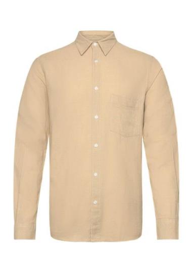 Mads Nørgaard Cotton Linen Sune Shirt Kräm