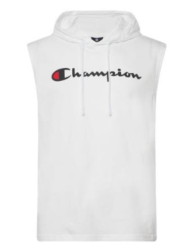 Champion Hooded Sleeveless T-Shirt Vit