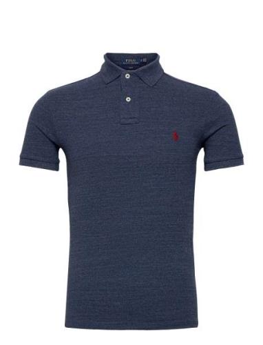 Polo Ralph Lauren Slim Fit Mesh Polo Shirt Blå