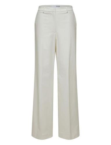 Selected Femme Slfeliana Hw Wide Pant N Vit