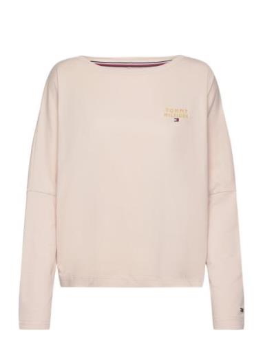 Tommy Hilfiger Long Sleeve T-Shirt Gold Embr. Rosa