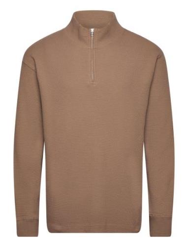 Mads Nørgaard Waffle Swindon Sweat Beige