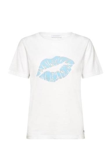 Coster Copenhagen T-Shirt With Kissing Lips - Mid Sle Vit