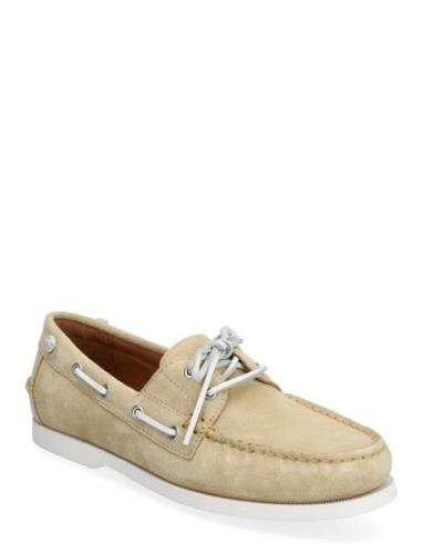 Polo Ralph Lauren Merton Suede Boat Shoe Beige