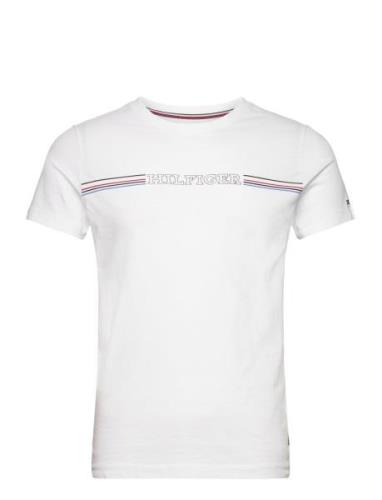 Tommy Hilfiger Stripe Chest Tee Vit