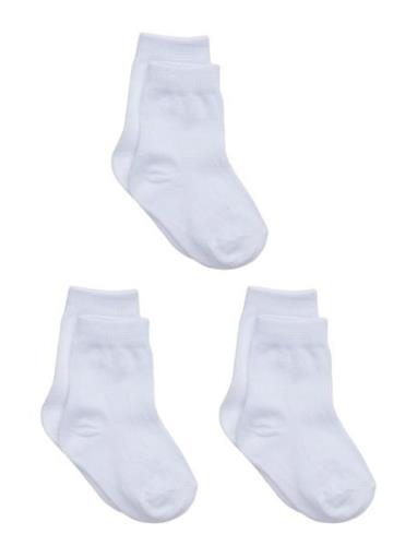 Melton 3-Pack Cotton Socks Vit