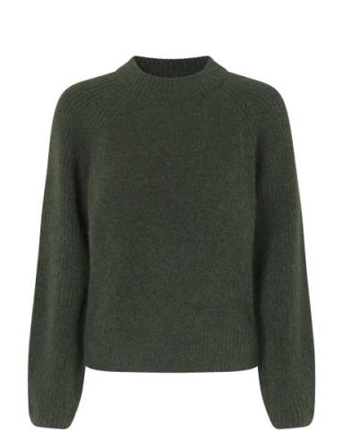 Second Female Brookline Knit New O-Neck Khaki Green