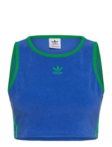 Adidas Originals Terry Crop Tank Blå