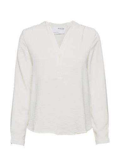 Selected Femme Slfmivia Ls Top B Noos Vit