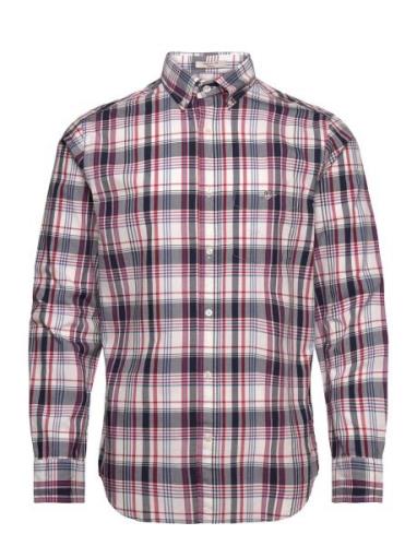 GANT Reg Colorful Poplin Check Shirt Svart