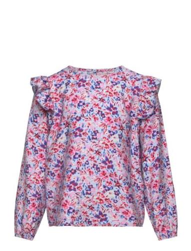 Kids Only Kogveneda L/S Frill Top Ptm Multi/patterned