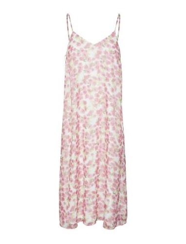 Vero Moda Vmsmilla Singlet Calf Dress Wvn Ga Rosa