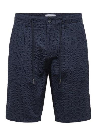 ONLY & SONS Onsleo Life 0009 Seersucker Shorts Marinblå