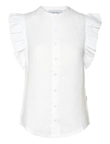 Ella&il Pauline Linen Shirt Vit