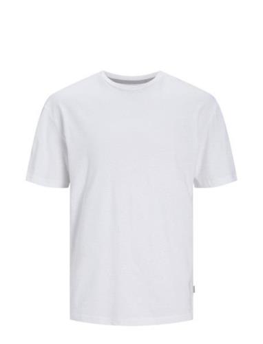 Jack & J S Jprcc Soft Linen Blend Ss Tee Vit