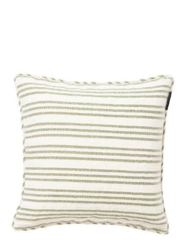 Lexington Home Stripe Structured Linen/Cotton Pillow Cover Grön