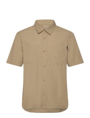 Timberland Windham Ripstop Short Sleeve Shirt Lemon Pepper Grön