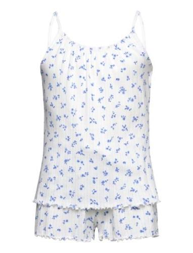 Lindex Pyjama Set Pointelle Singlet A Vit