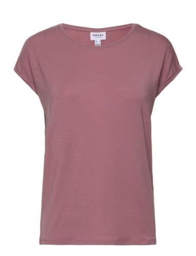 Vero Moda Vmava Plain Ss Top Ga Jrs Noos Rosa